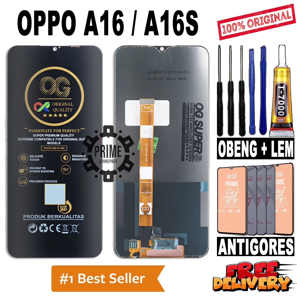 LCD TOUCHSCREEN OPPO A16 / A16S ORIGINAL OEM LCD OPPO A16 / A16S FULLSET