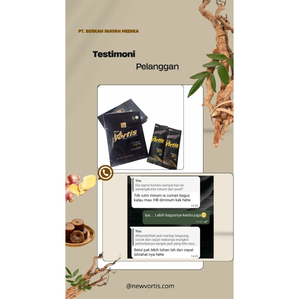 10 Box (Paket Reseller) New Vortis NV PT. Berkah Inayah Medika Asli Original Herbal Alami