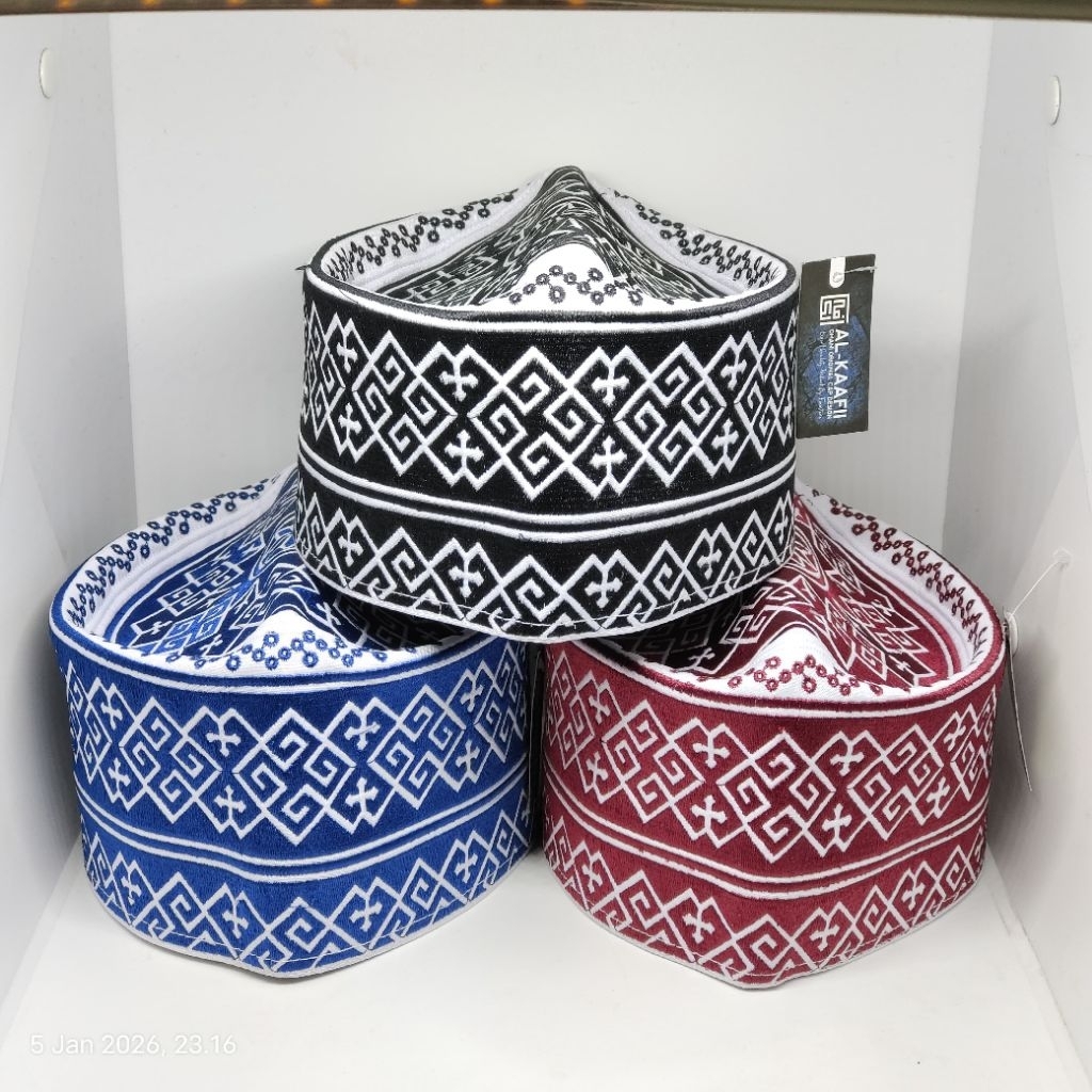 Peci Oman Bangladesh Temboro Motif terbaru