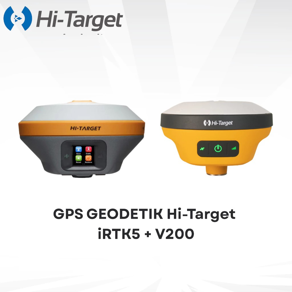 GPS Geodetik Hi-Target iRTK5 + Hi-Target V200 GNSS RTK Garansi Resmi SIAP PAKAI