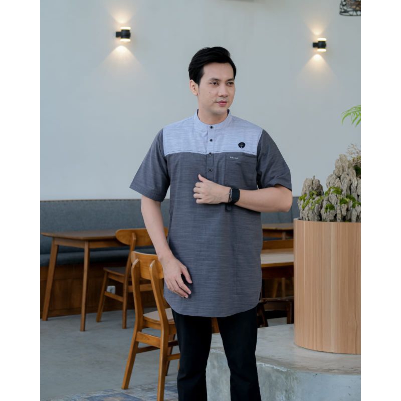 Ilnaaf Baju Koko Kurta Emran Lengan Pendek Casanova