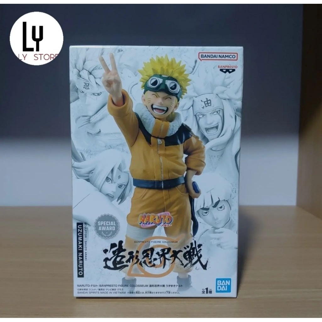 Banpresto Figure Colloseum Uzumaki Naruto Sculpted Shinobi War Original Figure