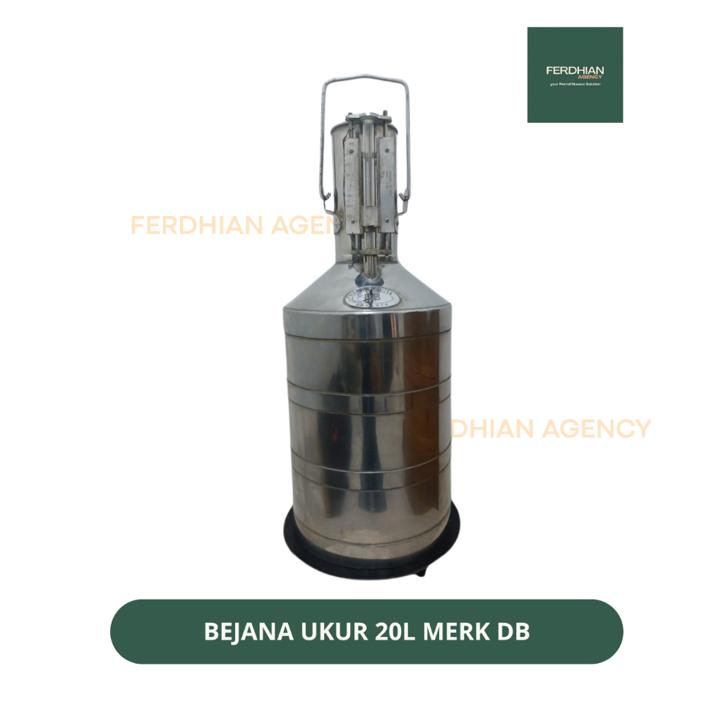 BEJANA UKUR SUDAH SERTIFIKASI METROLOGI 20 LITER BEJANA BENSIN STANDAR SPBU PERTAMINA MEREK  ORIGINA