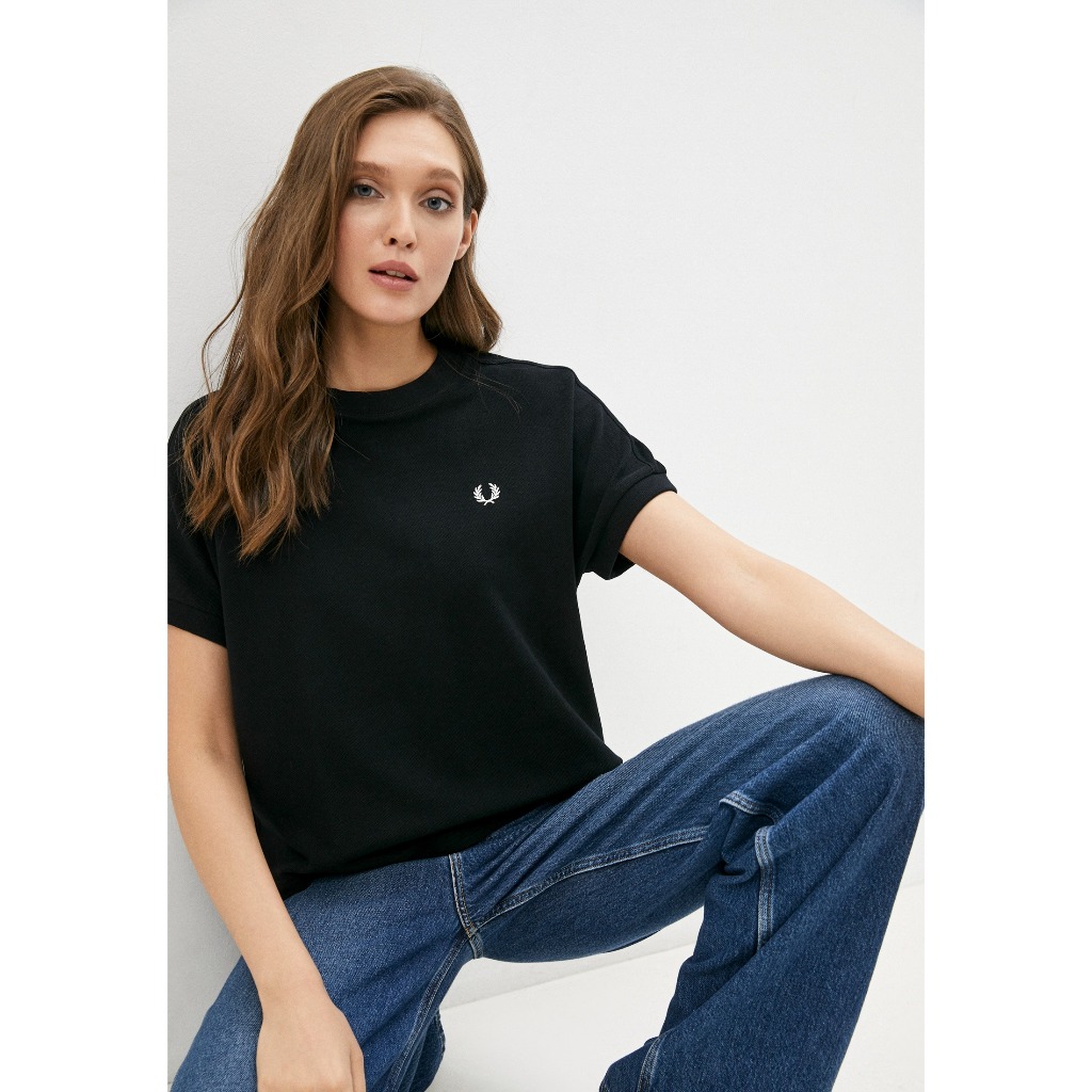 Fred Perry Women Boxy Pique T-Shirt (G1137-102) Original