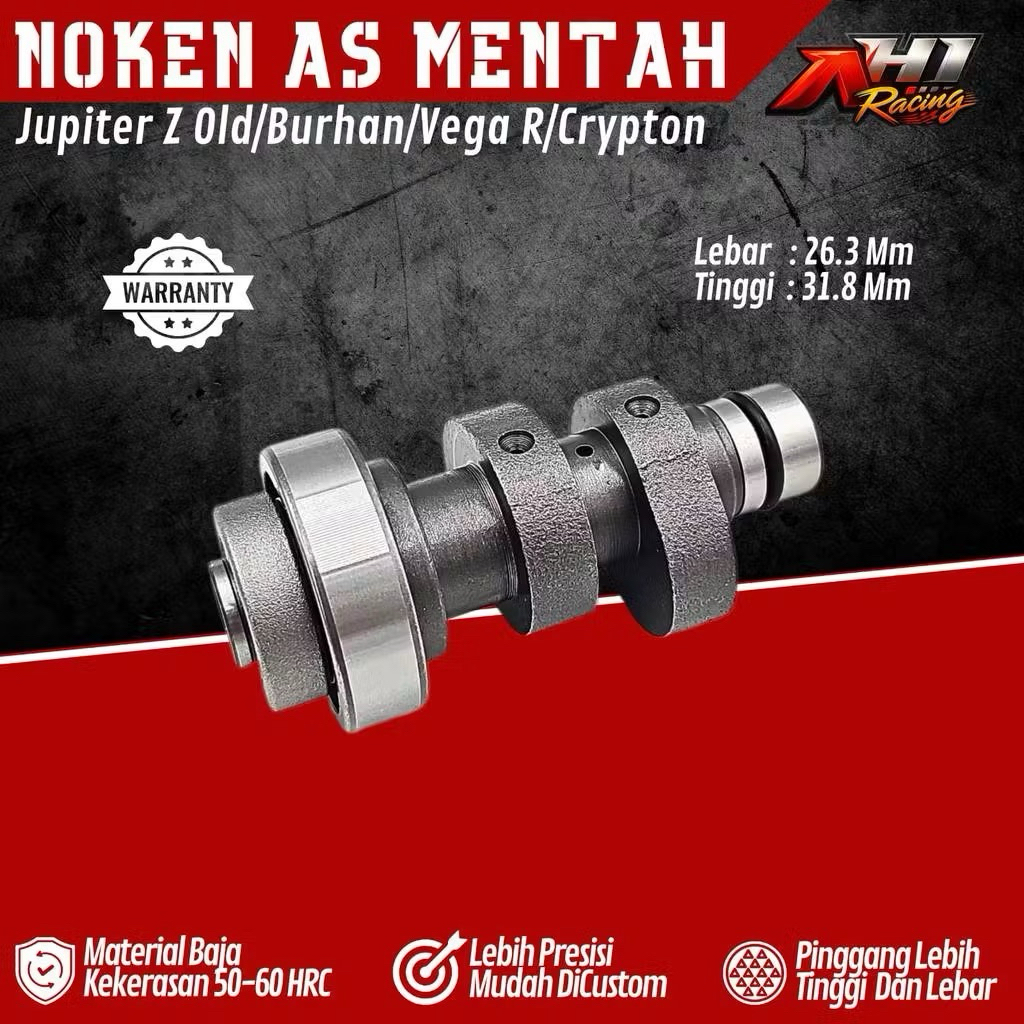 Cam Camshaft Noken As Bahan Mentah Jupiter Z Vega R Old New Crypton AH1 Racing Original