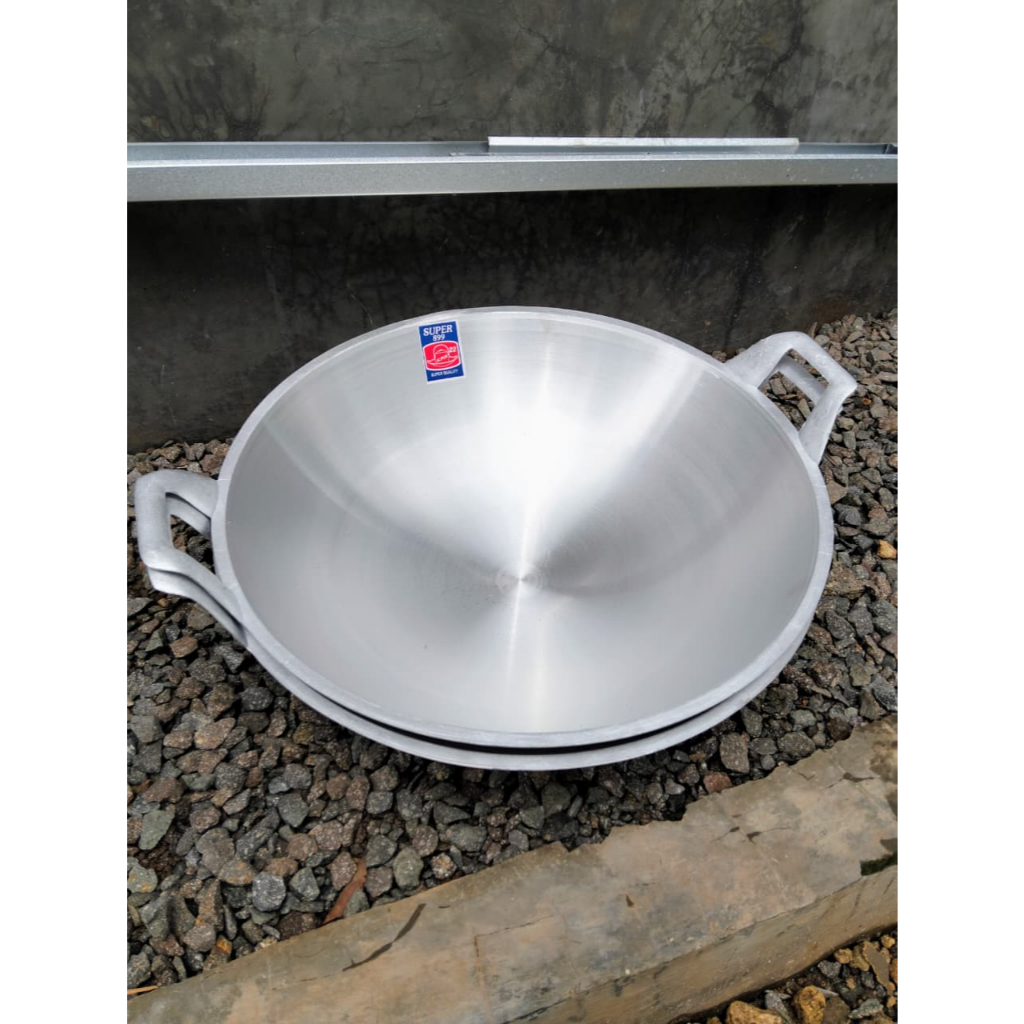 Wajan Penggorengan Aluminium SUPER No 22 - Wajan Jumbo Wok