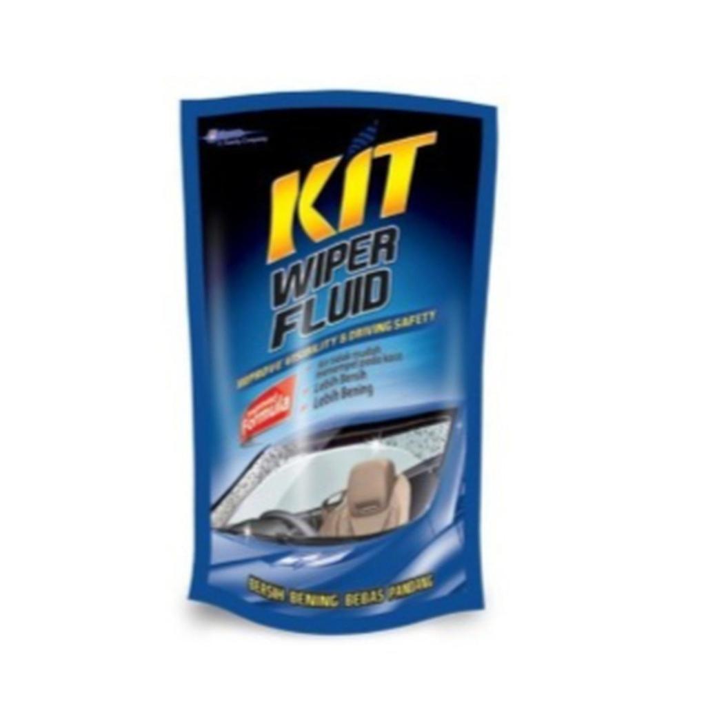 Kit Wiper Fluid Pouch 400 ml obat air cairan wiper efek daun talas