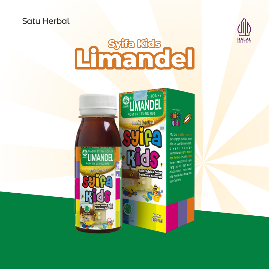 Obat Amandel Anak - Madu Syifa Kids Limandel untuk Anak