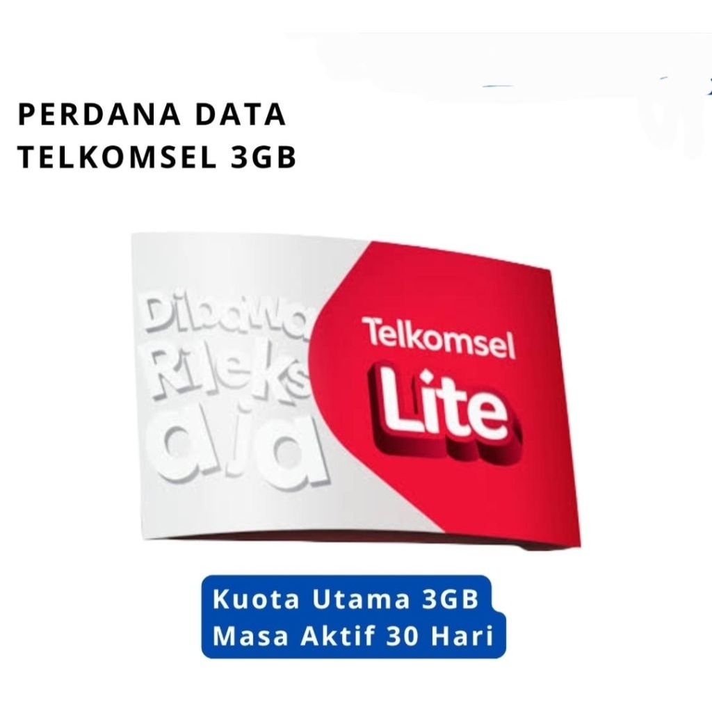 Kartu Perdana Telkomsel Simpati 3Gb Kuota Nasional 1 Bulan Fresh