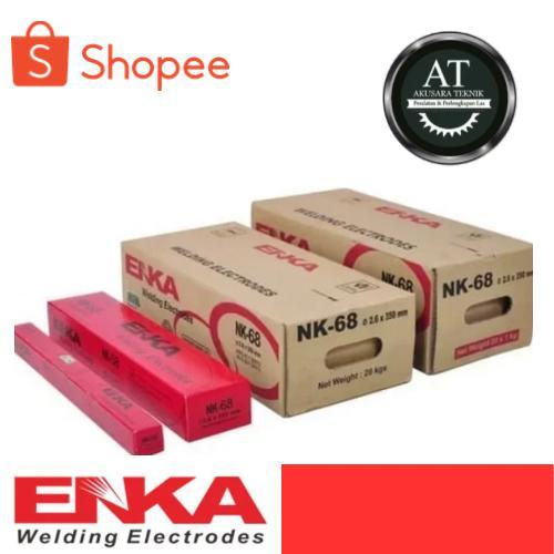 ENKA NK-68 NK68 NK 68 Kawat Las Elektroda Las 2.0/2.6/3.2/4.0 mm Per Box