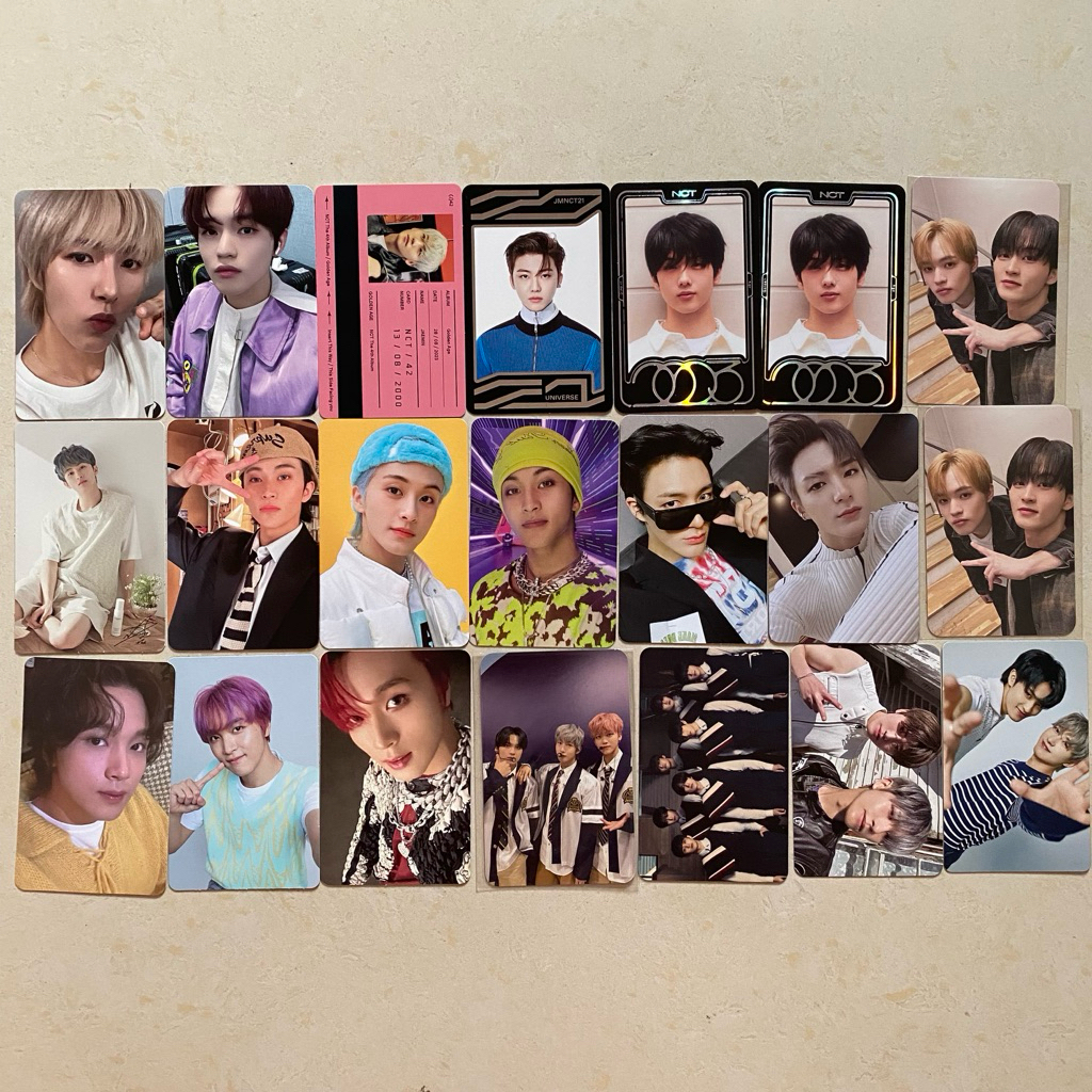 NCT OFFICIAL PHOTOCARD PC RENJUN CHENLE JAEMIN JISUNG MARK JENO HAECHAN MUMO UNIVERSI 2023 btfm hell