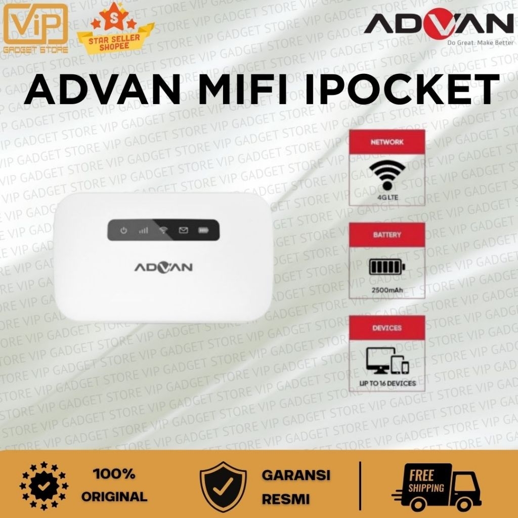 ADVAN MODEM TRAVEL WIFI IPOCKET MIFI MF01 PORTABLE UNLOCK ALL OPERATOR