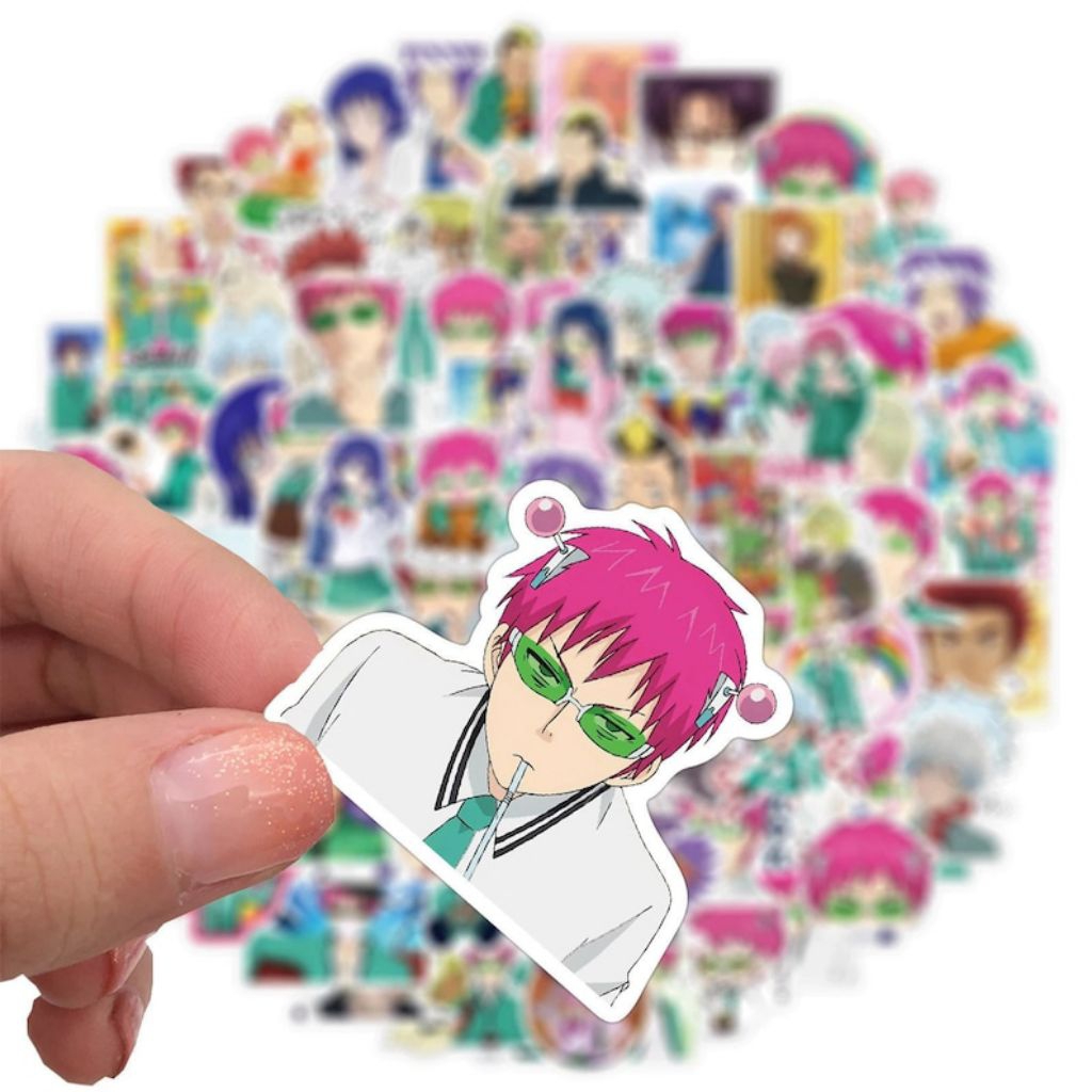 Stiker Saiki Kusuo 30 pc Anime The Disastrous Life of Saiki K