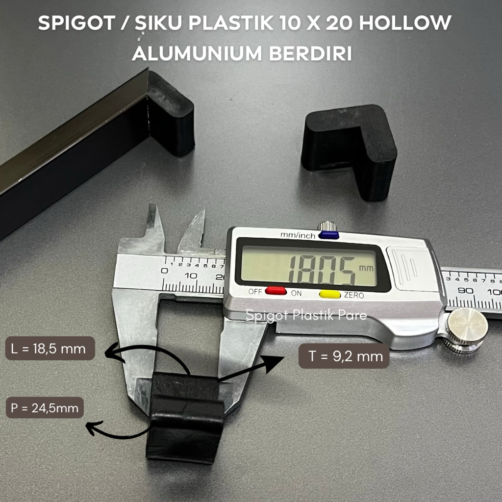 SPIGOT / SIKU PLASTIK 10 X 20 HOLLOW ALUMUNIUM BERDIRI
