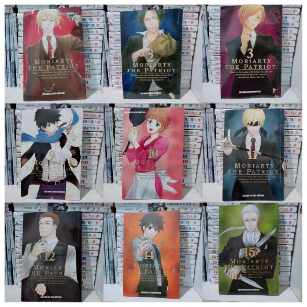komik moriarty the patriot cabutan vol 1 2 3 4 5 6 7 8 9 10 11 12 13 14 15 preloved