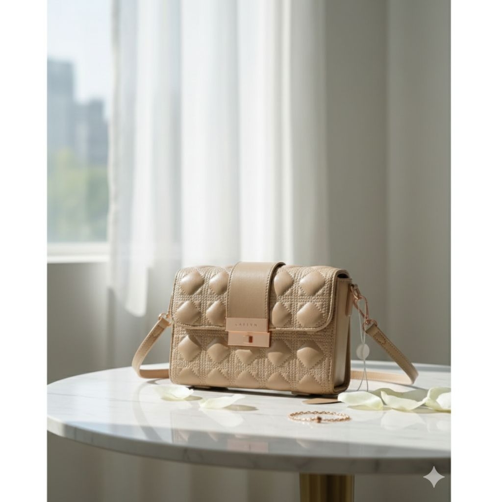 CARLYN MARO BAG, BEIGE (original Korea)