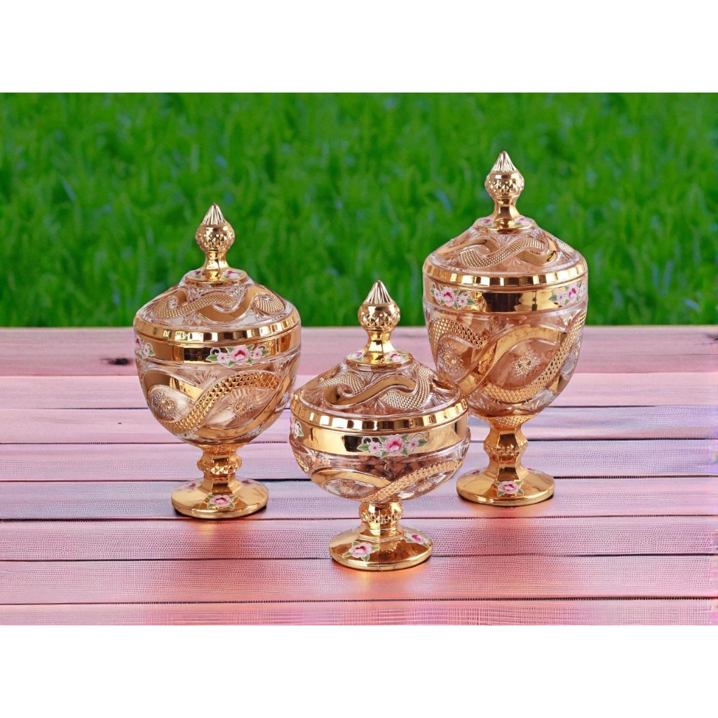 Vicenza Toples Permen Kaca Set 3pcs Oriana VGC7508