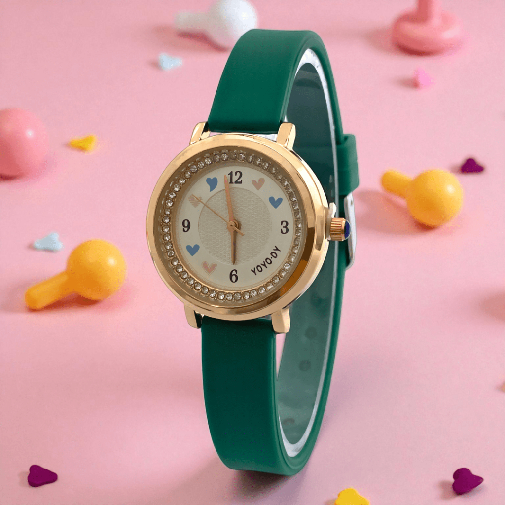 Jam Tangan Wanita Anti Air Anak Perempuan Cewek Kecil karet Original Korea Casual Analog COD