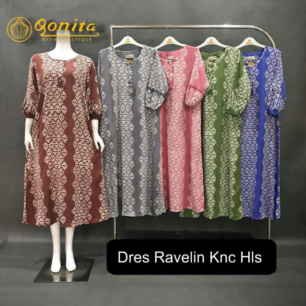 Daster Qonita {Ld 116 pb 120} Batik Pekalongan ll Home Dress Ravelin