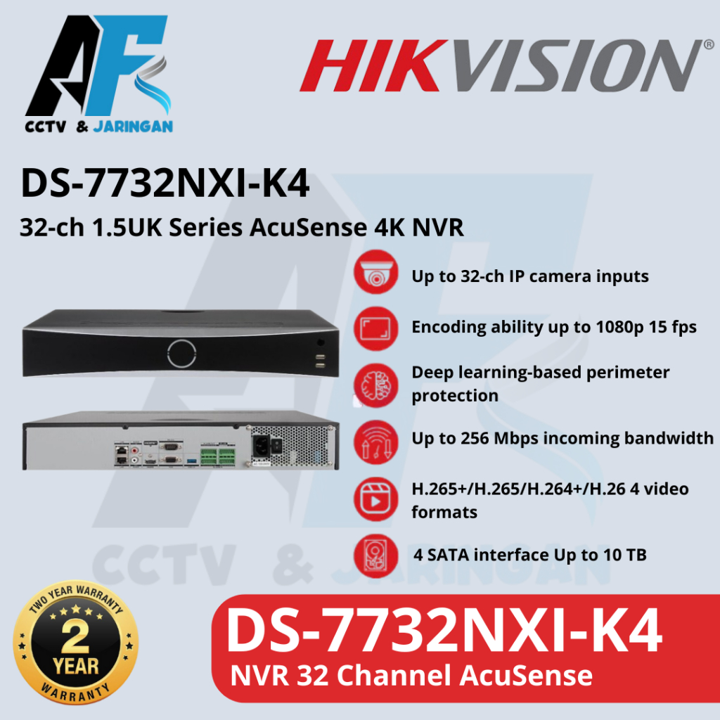 NVR DS-7732NXI-K4 HIKVISION NVR IP Camera 32 Channel