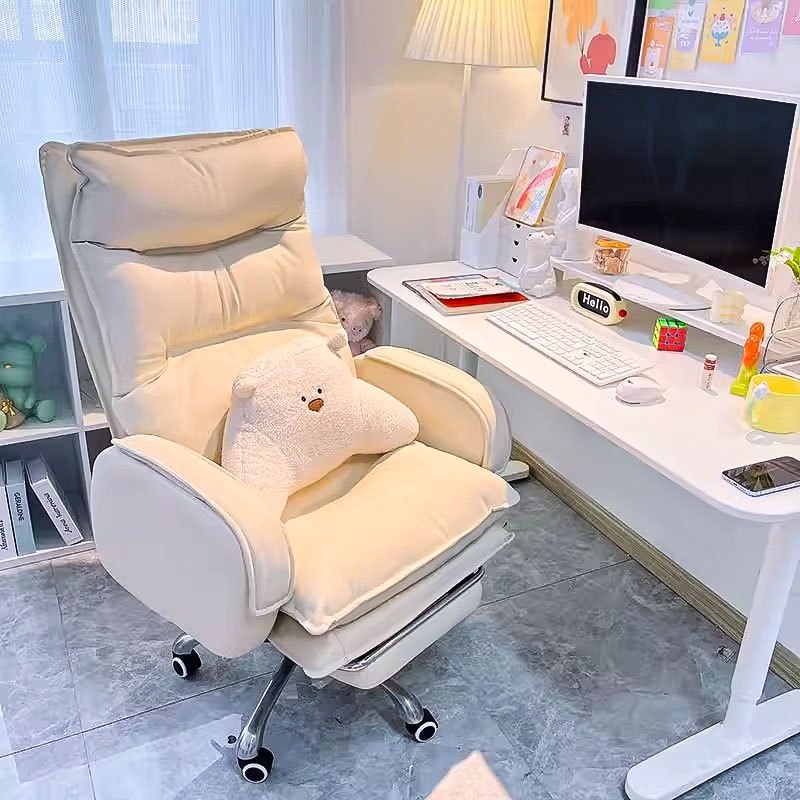 F&G Kursi bos kursi kantor kulit kelas atas   Kursi kantor sandaran yang dapat disesuaikan