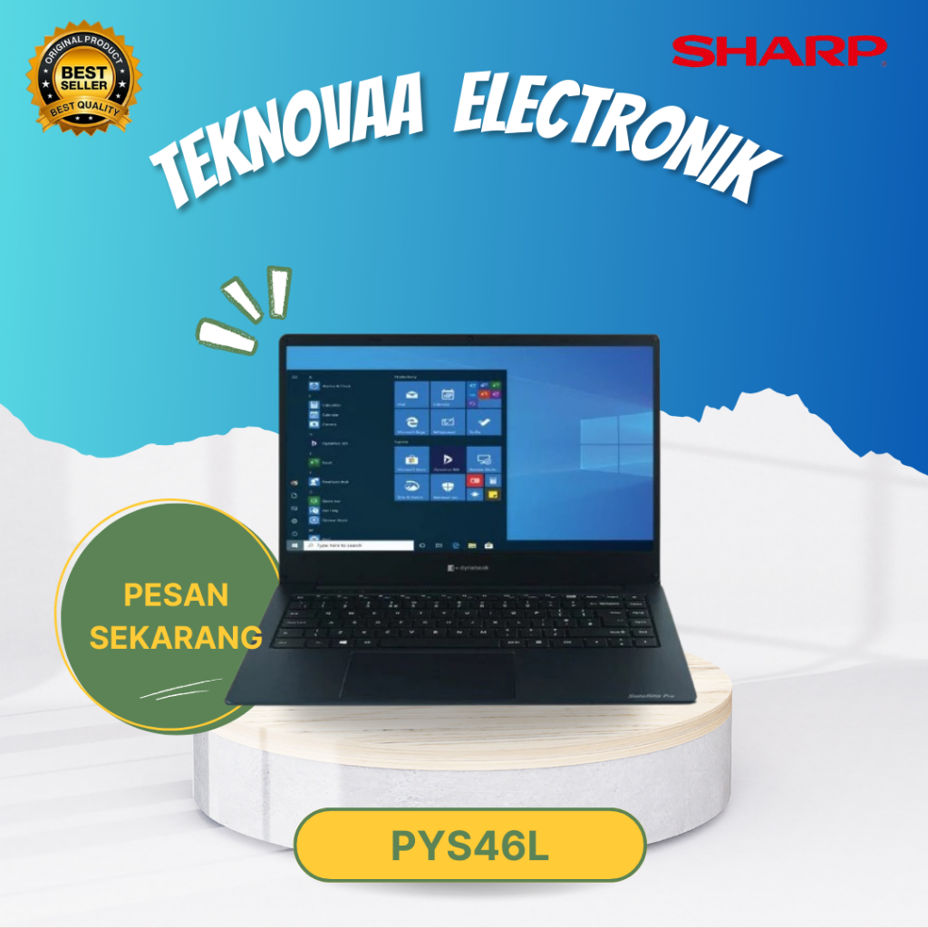 SHARP NOTEBOOK DYNABOOK CORE I3 PYS46L-04102E 4GB/PSY-46L/PSY 46L/SHARP NOTEBOOK DYNABOOK/ORIGINAL