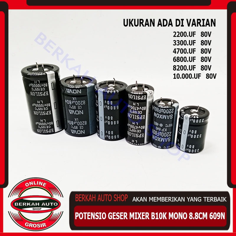 Kapasitor Elco elko 2200uf 3300uf 4700uf 6800uf 8200uf 10000uf  80v 80volt