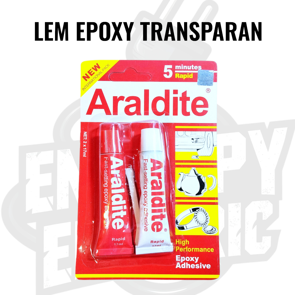 Lem Epoxy Transparan - Lem Epoksi Cepat Kering dan Kuat