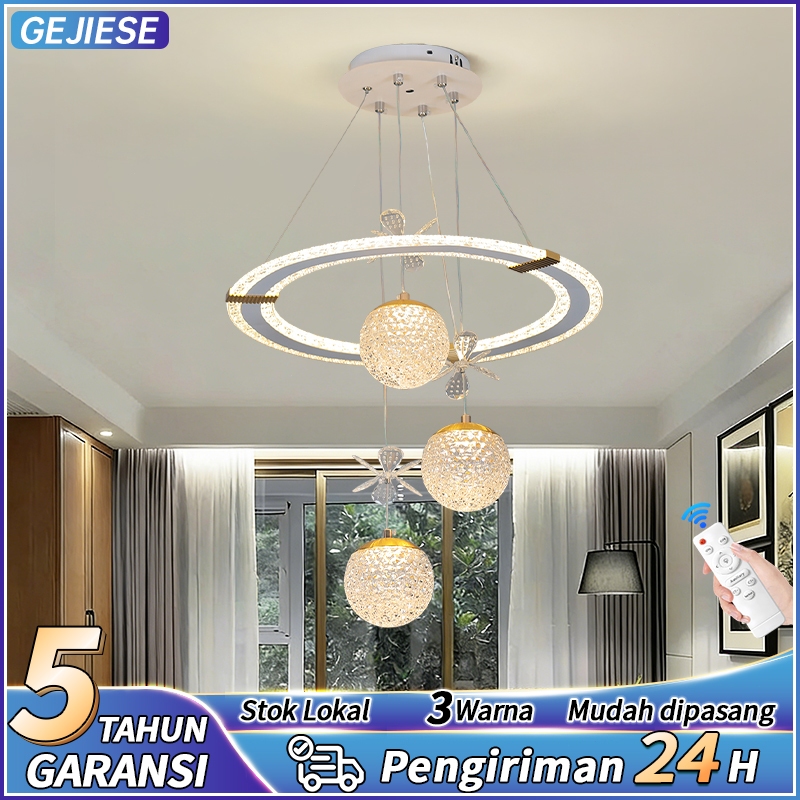 COD Lampu Kristal Gantung Ruang Tamu Lampu Gaya Eropa Lampu Hias Rumah Cahaya Kristal Mewah