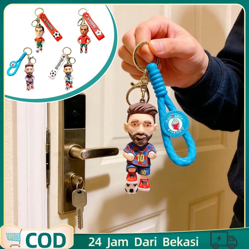 Gantungan Kunci Ronaldo Gantungan Kunci Main Bola Gantungan Kunci Bola Sepak Gantungan Tas Bola
