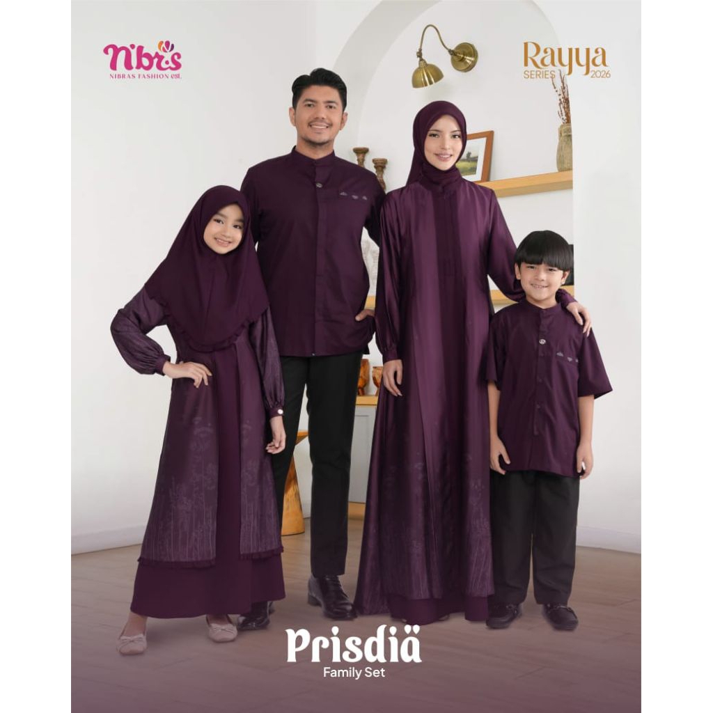 Sarimbit Nibras Prisdia Burgundy / Sarimbit Nibras Terbaru 2026