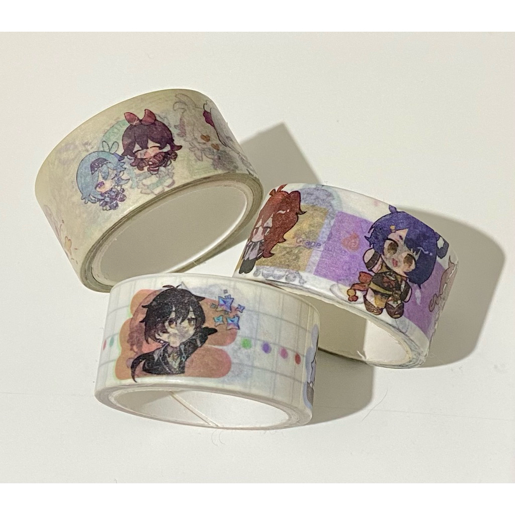 [NEW] SET Washi Tape Genshin Impact (Unoffi)