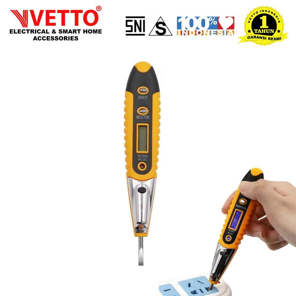 Obeng Tespen Listrik Digital - Test Pen Digital VETTO