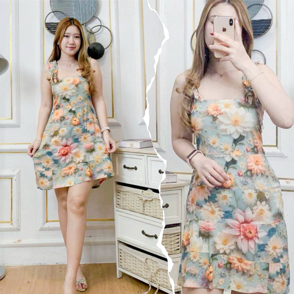 Daster Bali Nikki Daster//Dress Mini Rayon Motif Super Cantik