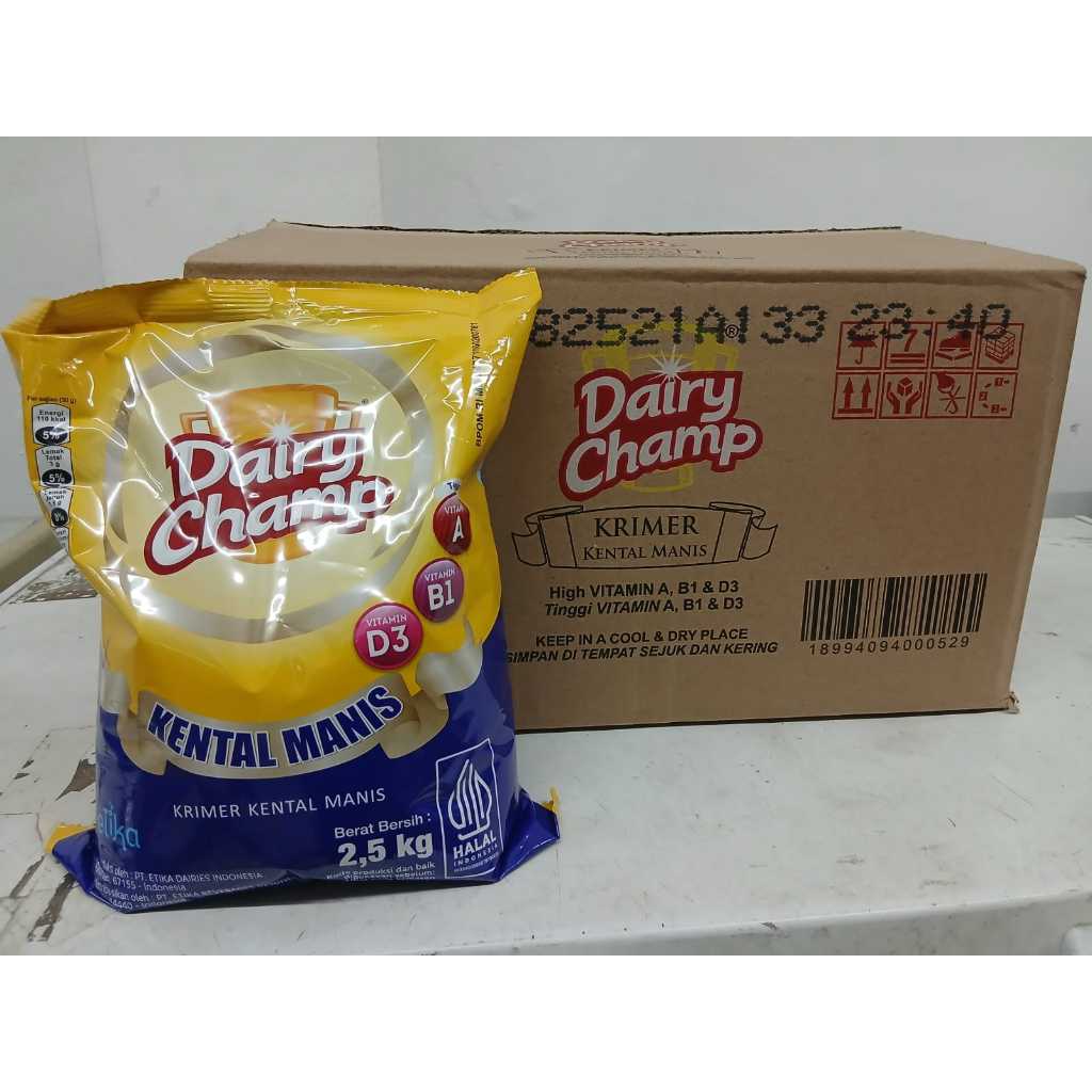 Dairy Champ Susu Kental Manis 2.5kg 1Karton 8pack Dairy Champ Susu Kental Manis 2.5kg 1Karton 8pack