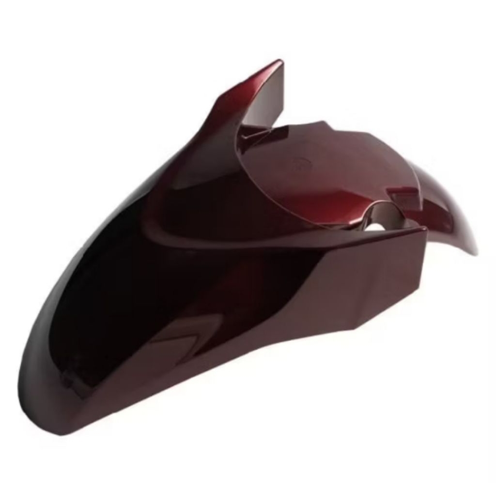SPAKBOR DEPAN HONDA PCX 160 2025 WARNA MERAH ATI BURGUNDY ORIGINAL