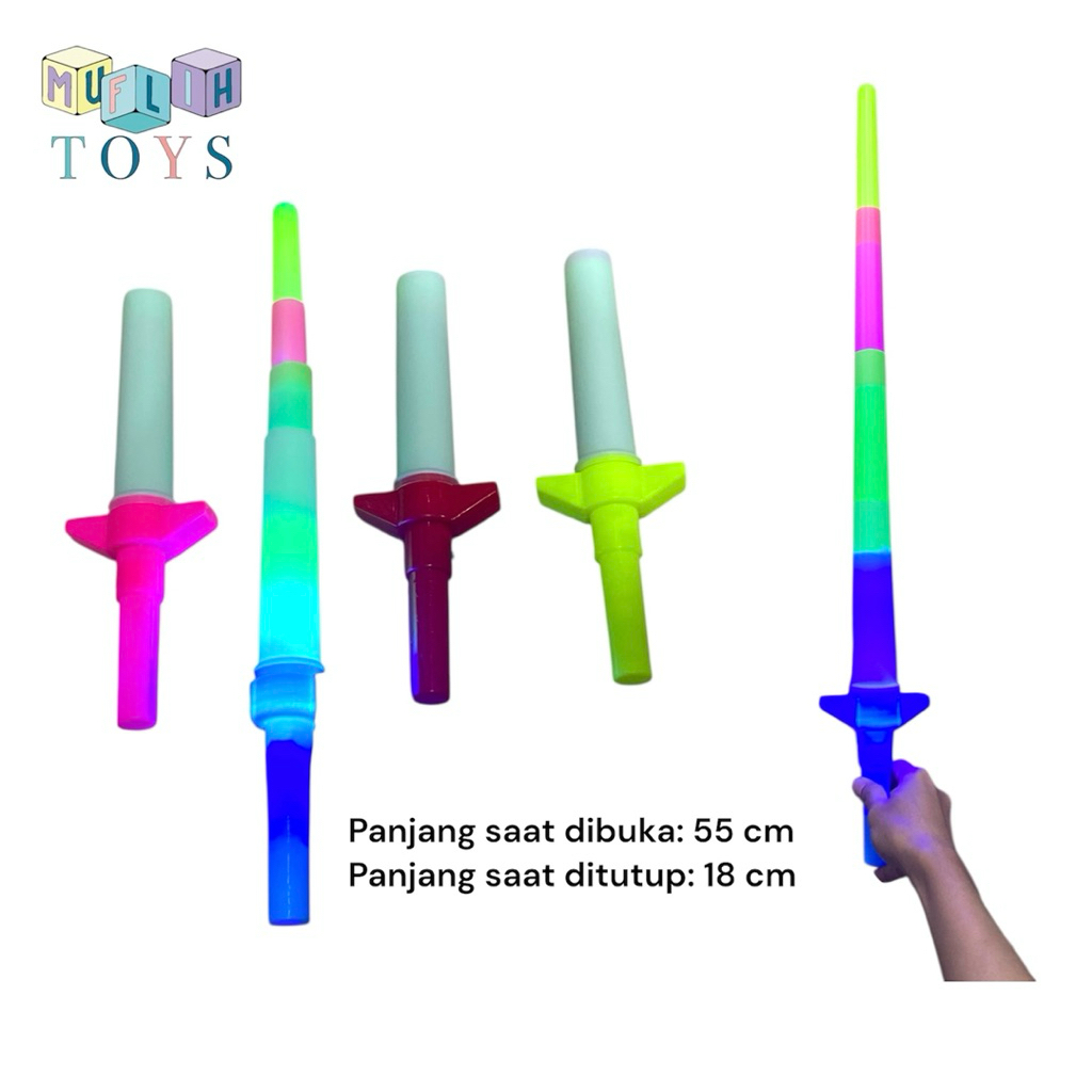 Mainan Pedang-Pedangan LED, LED Sword Toys Pedang Lampu Anak | Mainan Anak Pedang Pedangan Plastik A
