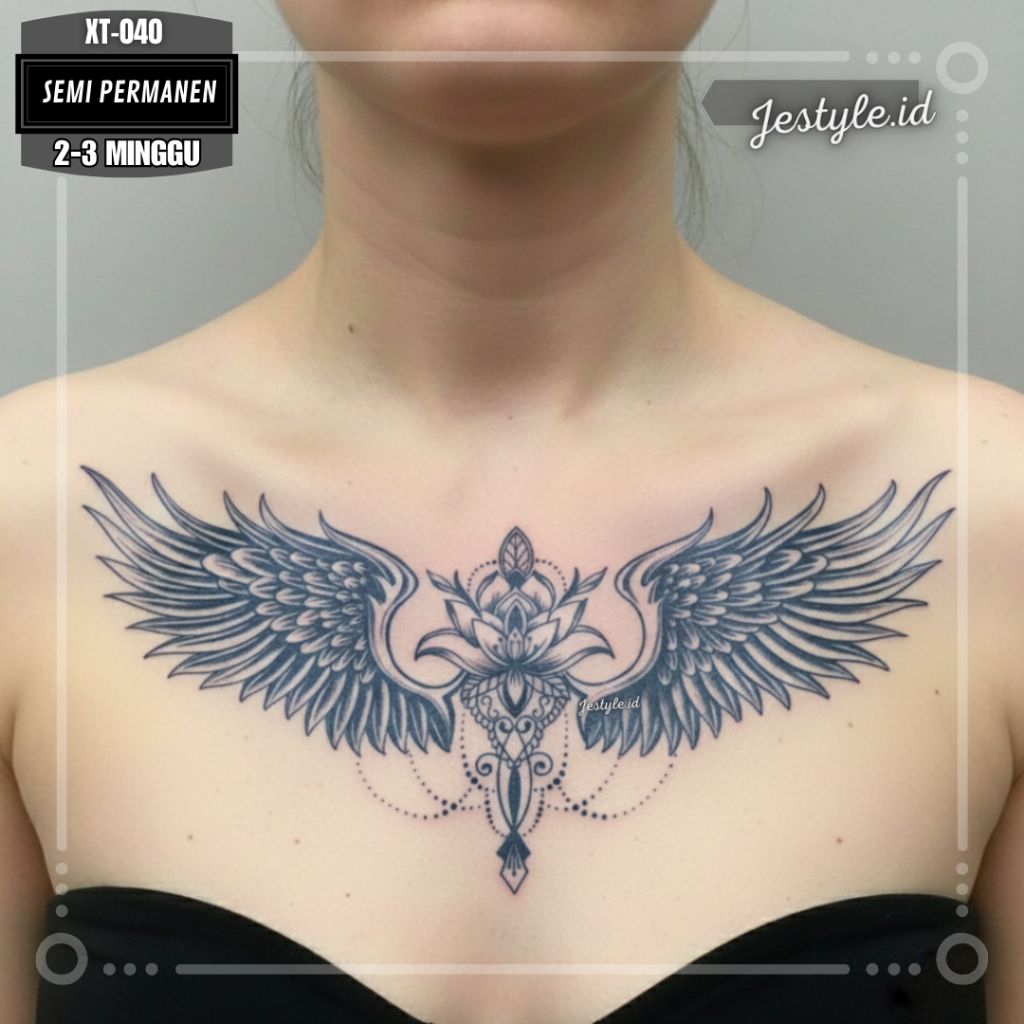 [XT-040] Tato temporer Tato Semi permanent dada punggung tahan lama