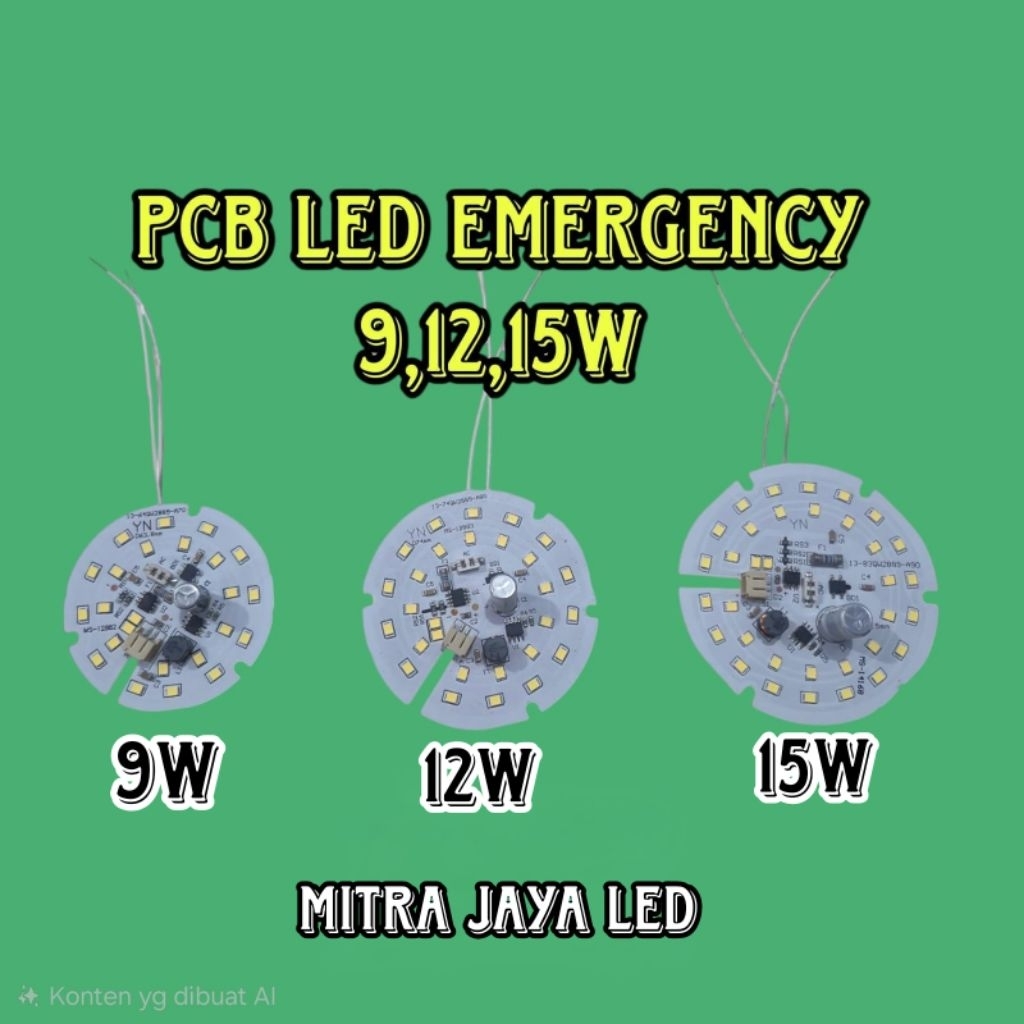 PCB lampu  led emergency otomatis kode YN(AC/dc otomatis)