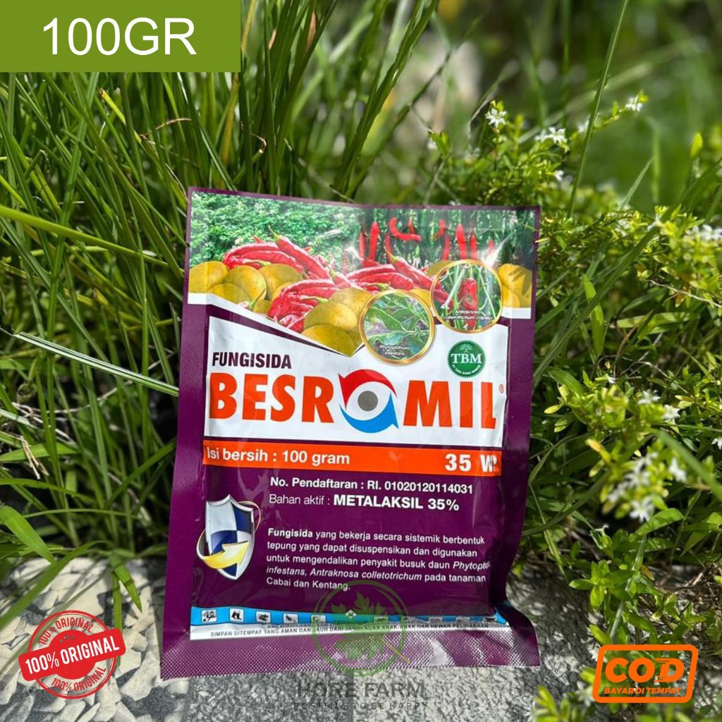 BESROMIL 35WP 100GR Fungisida Metalaksil - Sistemik