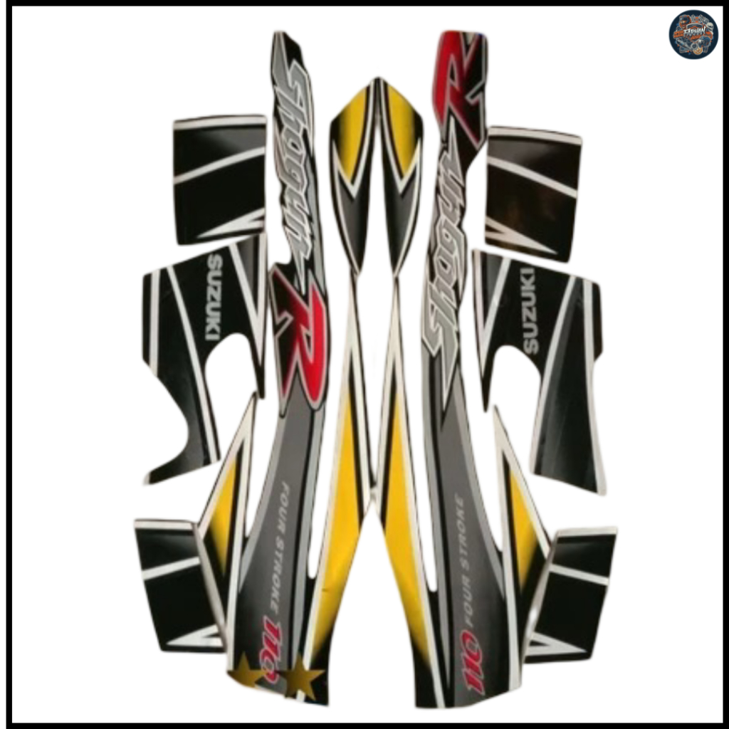 Stiker Striping Standart Motor Shogun R 2003  List Body Motor Suzuki