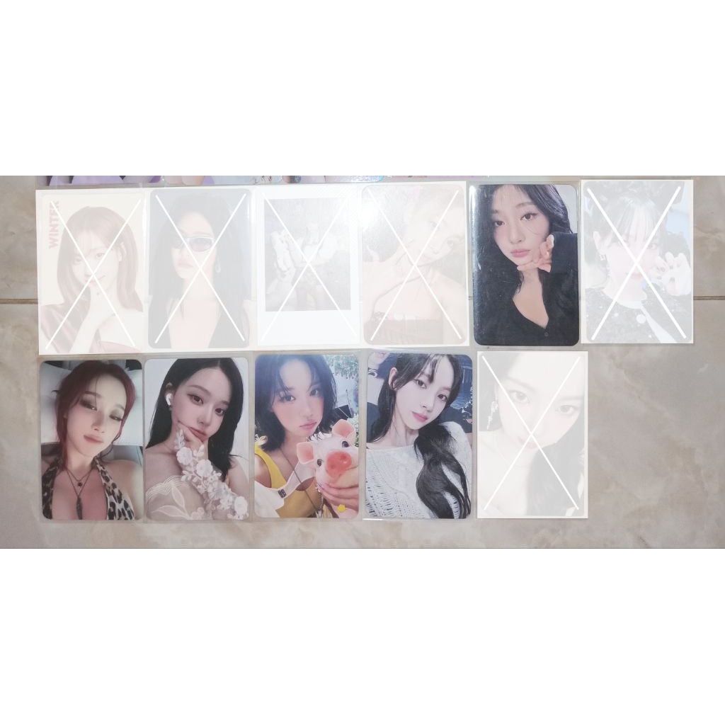 photocard pob ningning starriver karina giselle tipsy winter wedding makestar