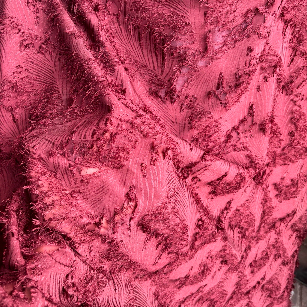 Kain Sifon Rubiah  Premium - Bahan Chiffon Bulu Tekstur Timbul - Mewah Untuk Gamis Dress & Hijab met