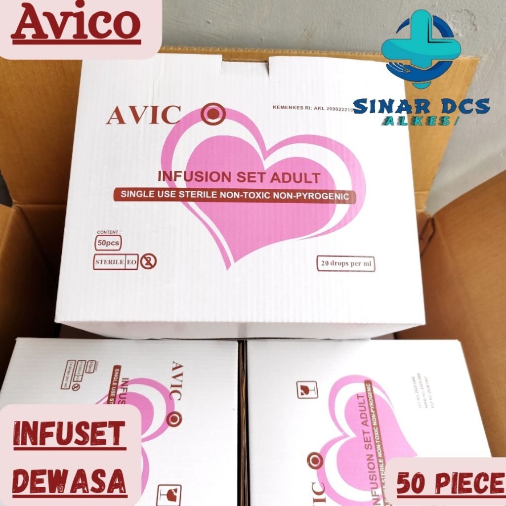 Avico Infus Set Dewasa. Infuset. Infusion set. Selang infus
