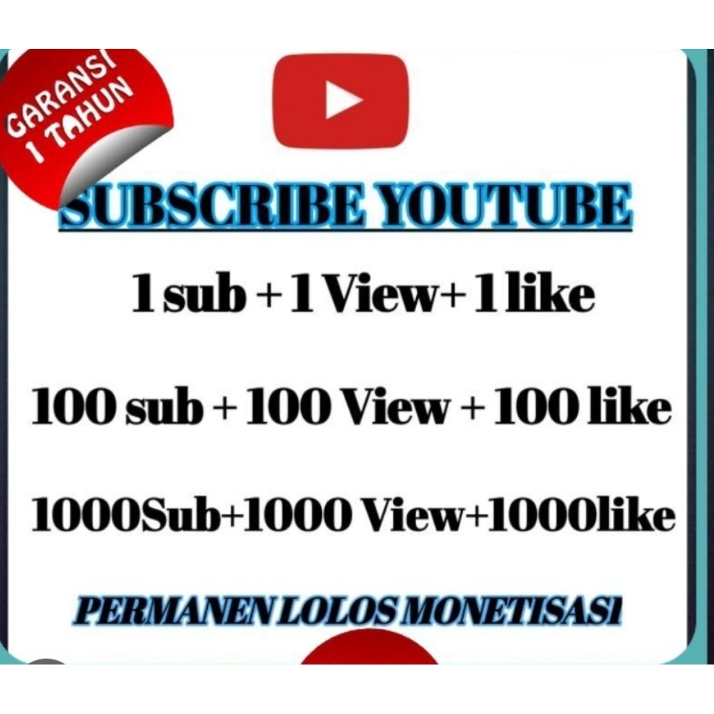 SUBSCRIBE YOUTUBE PERMANEN