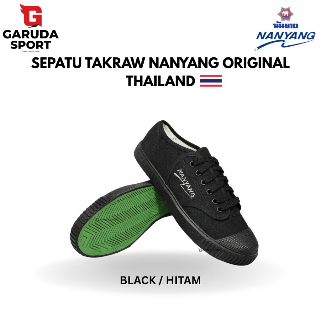 SEPATU TAKRAW NANYANG ORIGINAL THAILAND VARIAN HITAM