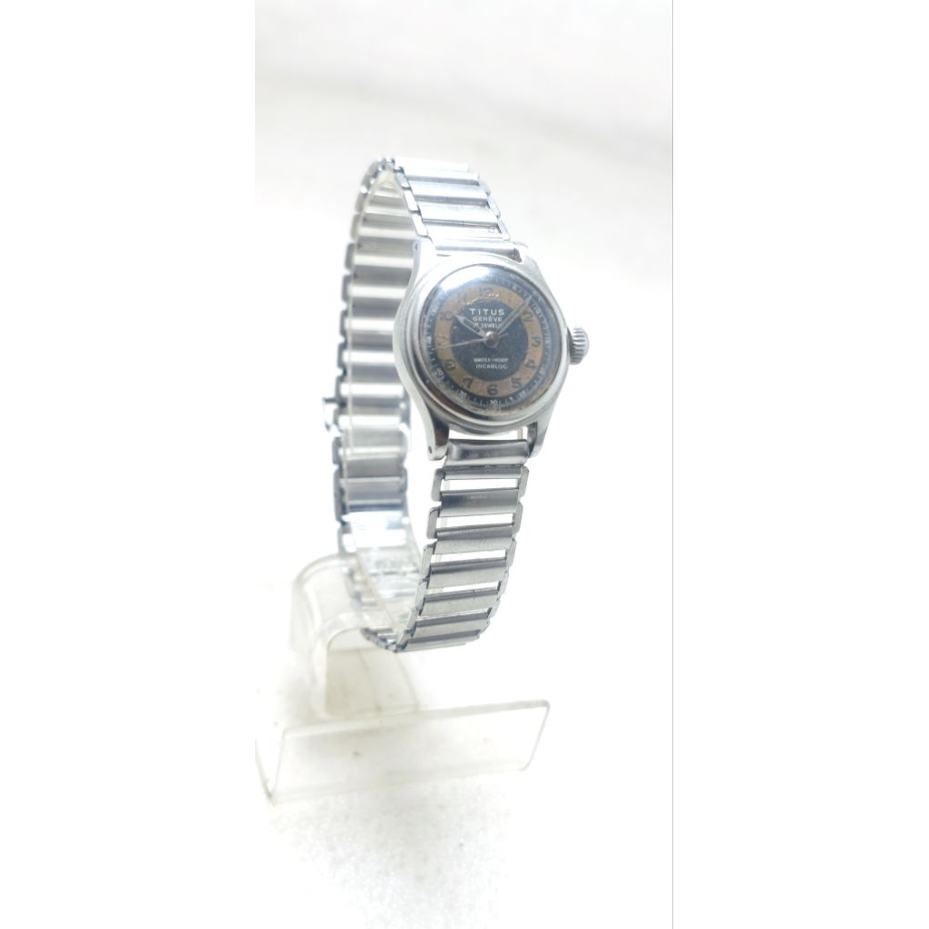 TITUS GENEVE INCABLOC Ukuran Cewe. Swiss Manual Winding Tali panjang
