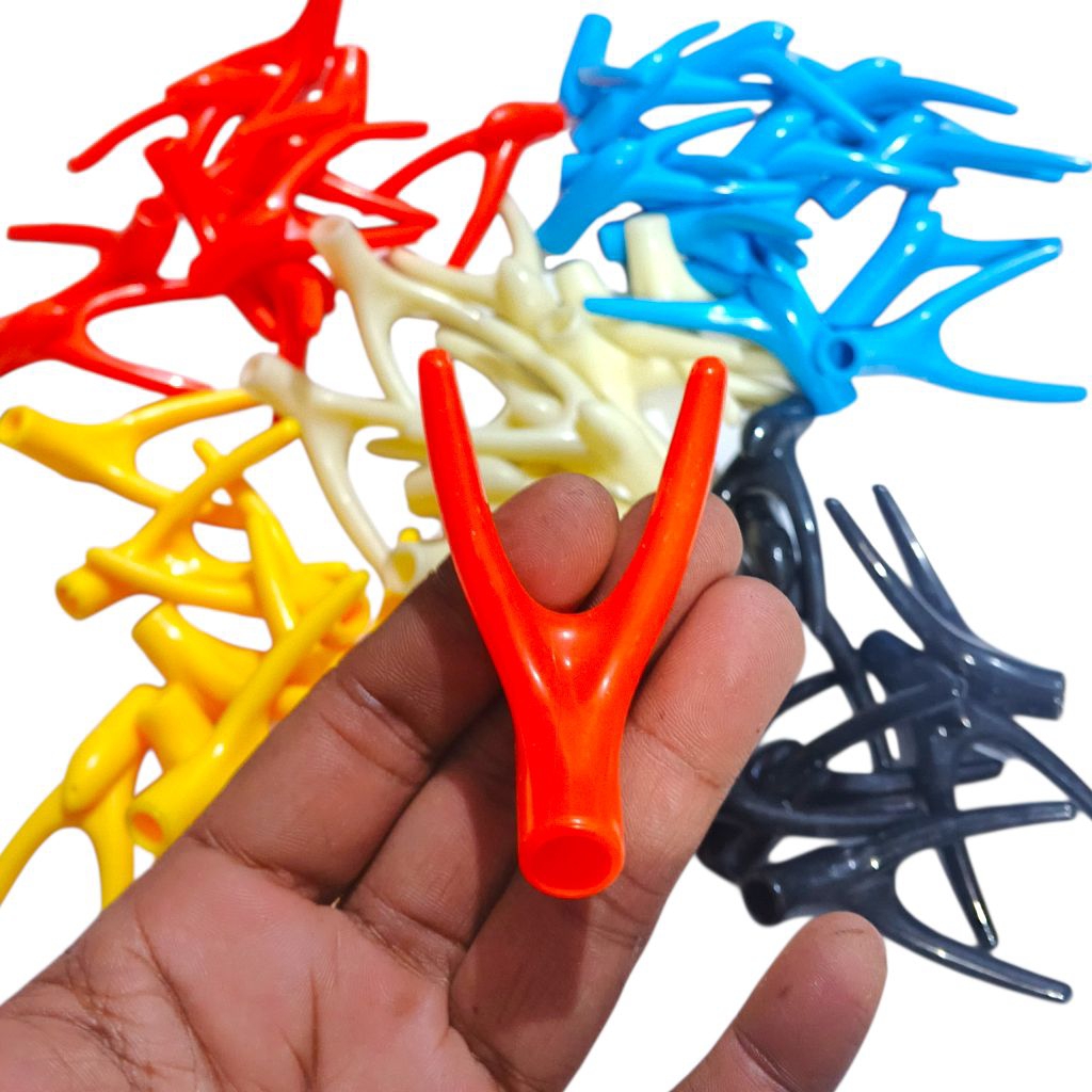 ujung kepala cagak dudukan joran tegek pancing