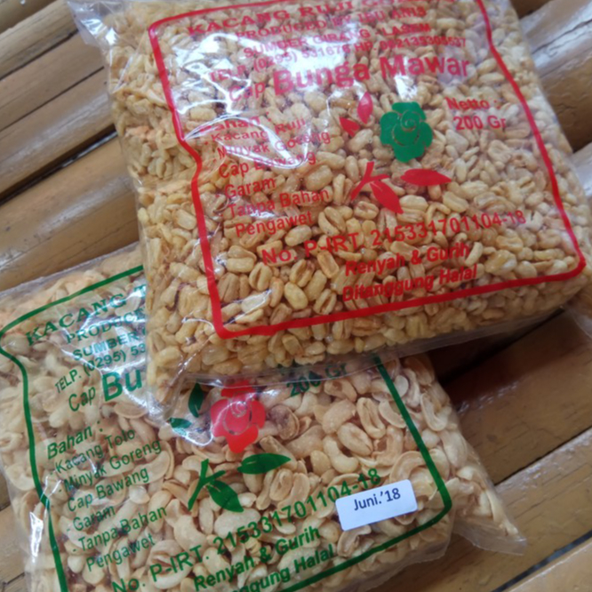 makanan khas kacang tolo kacang ruji 200gr goreng