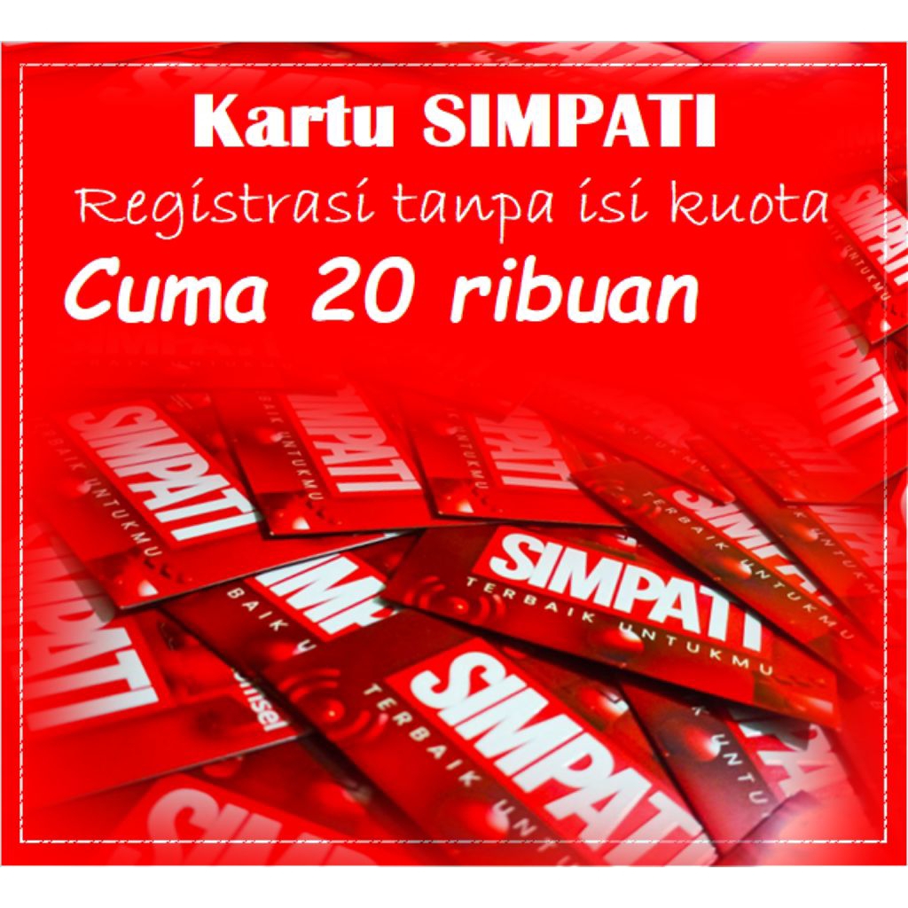 Kartu Telkomsel 20ribuan - Regist Tanpa Inject Kuota
